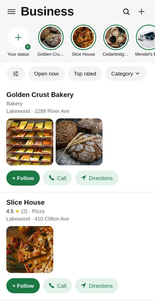 Local business directory